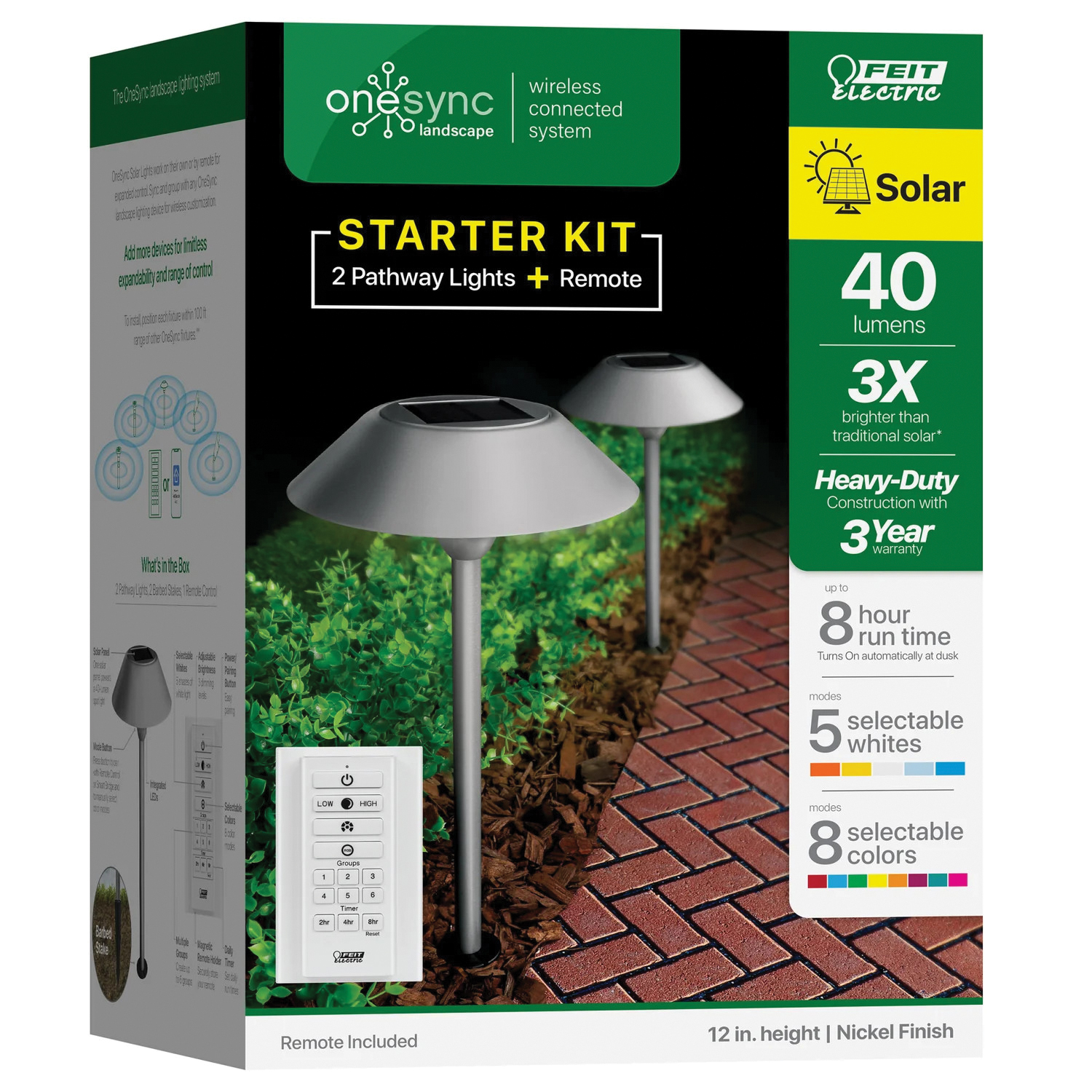 Feit Electric OneSync PATHSYNCSOLNK2 Solar Pathway Light