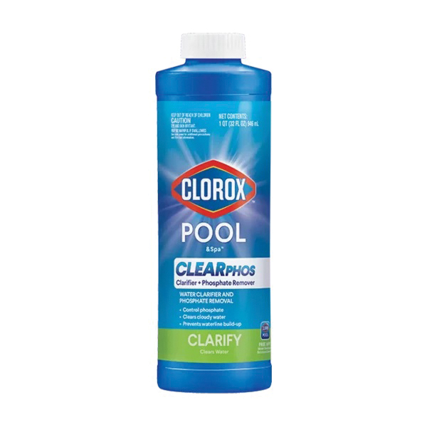 Pool & Spa 52032CLX Clearphos Clarifier + Phosphate Remover Chemical, 32 oz
