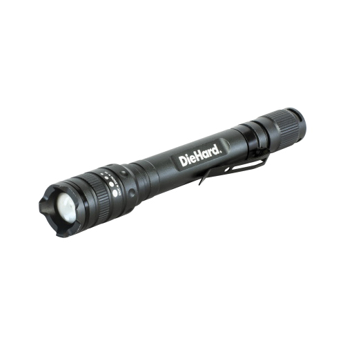 41-6648 Flashlight, AAA Battery, Alkaline Battery, 180, Flood Beam, 70 m Beam Distance, 1 hr 50 m Run Time, Silver