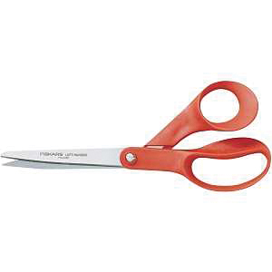 194500-1009 Multi-Purpose Scissor, 8-13/32 in OAL, 3-5/8 in L Cut, Stainless Steel Blade, Bent, Ergonomic Handle