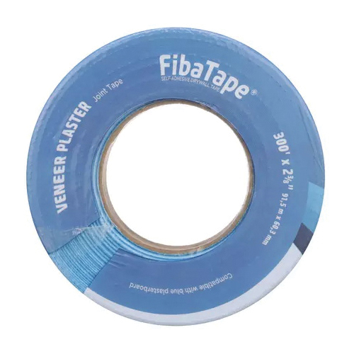 FibaTape FDW6367-U Veneer Plaster Joint Drywall Tape, 300 ft L, 2-3/8 in W, Blue