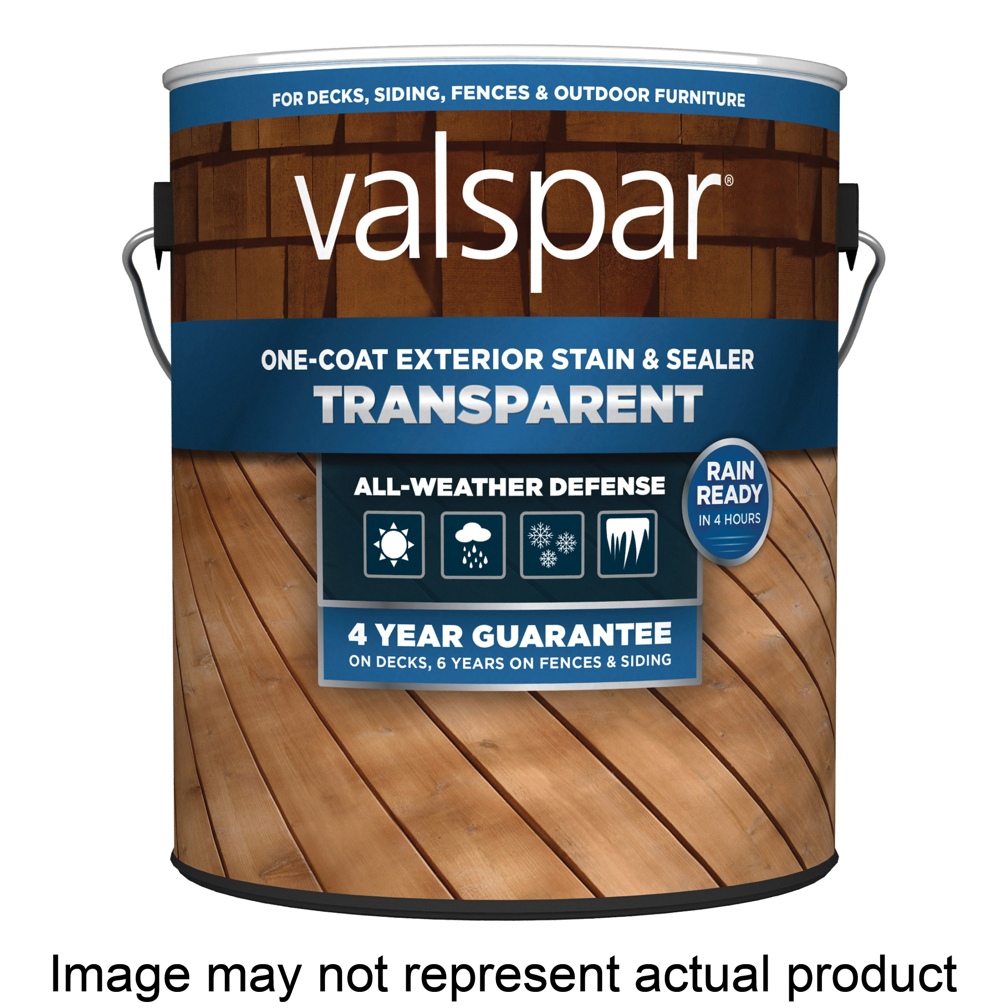 VL1028076-20 Stain and Sealer, Transparent, Cedar Natural, Liquid, 5 gal