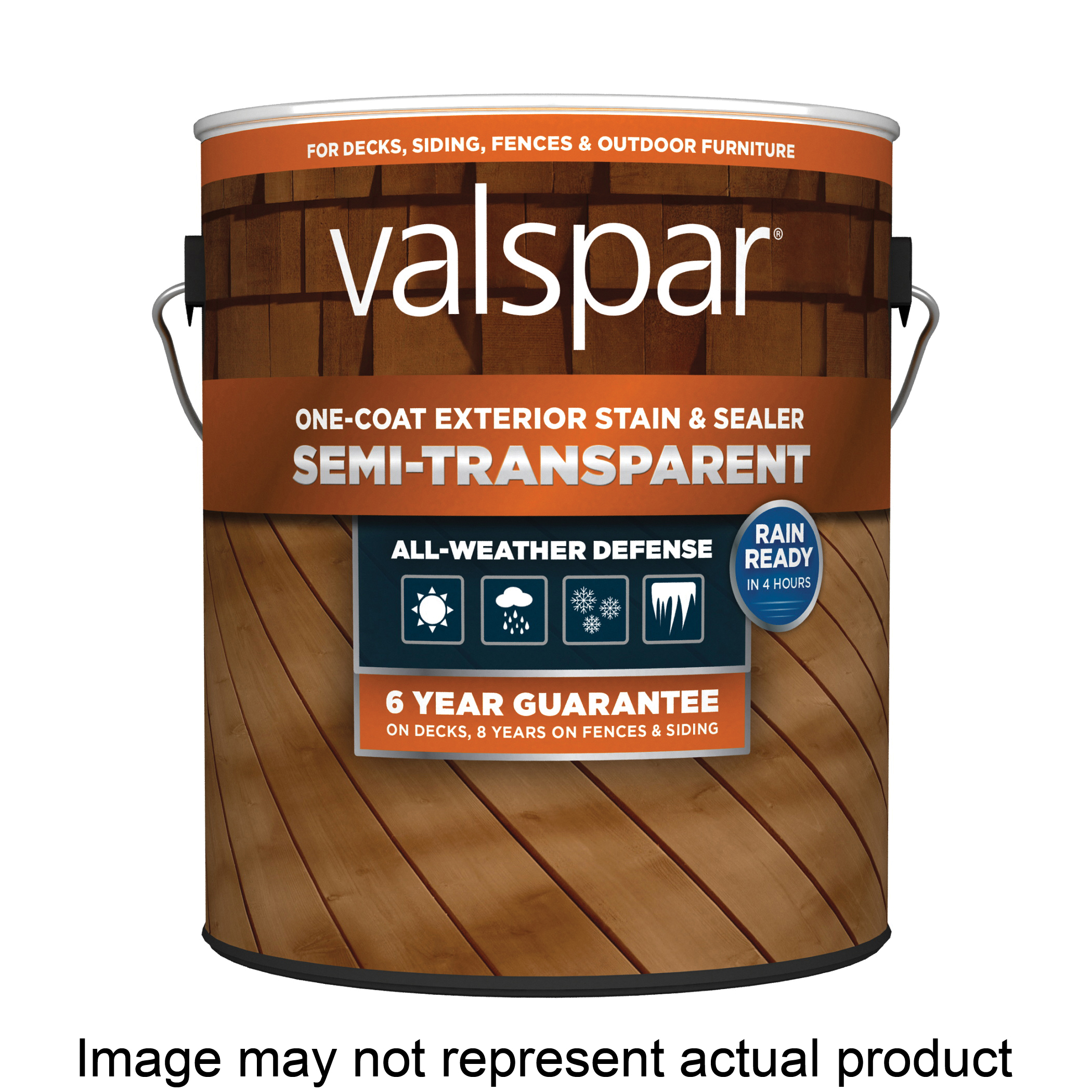 VL1028087-20 Stain and Sealer, Semi-Transparent, Liquid, 5 gal