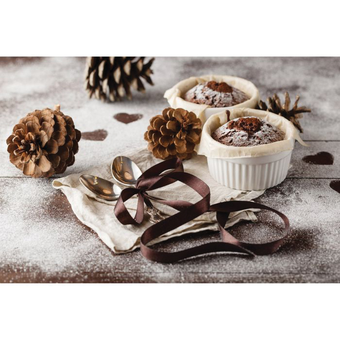 HIC 98003 Souffle Ramekin, 3 oz Capacity, Porcelain, White, 3 in Dia, 3 in L, 3 in W, 1-5/8 in H