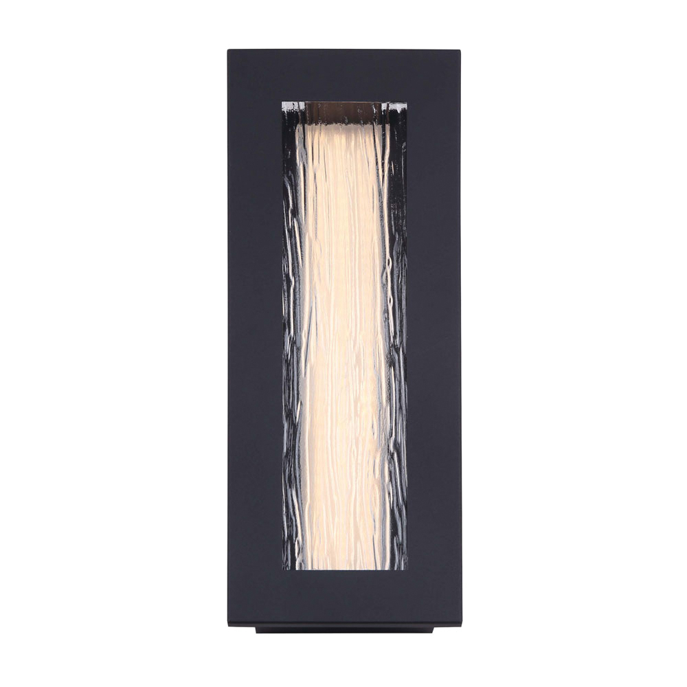 Kingsly Outdoor Wall Sconce, Canarm, Integrated LED, 15 in H, Black - 2