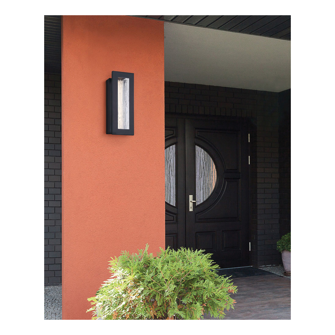 Kingsly Outdoor Wall Sconce, Canarm, Integrated LED, 15 in H, Black - 3