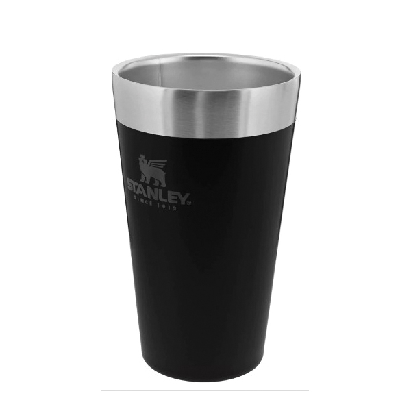 Stanley Stacking Beer Pint, Stanley 1913, 16 oz, Stainless Steel, Matte Black, Insulated - 2