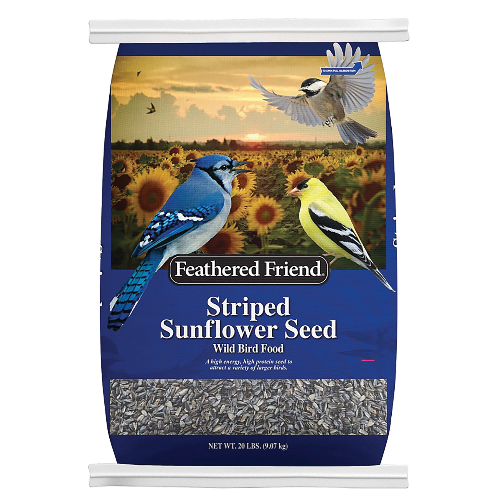 14419 Striped Sunflower Seed, 20 lb Bag