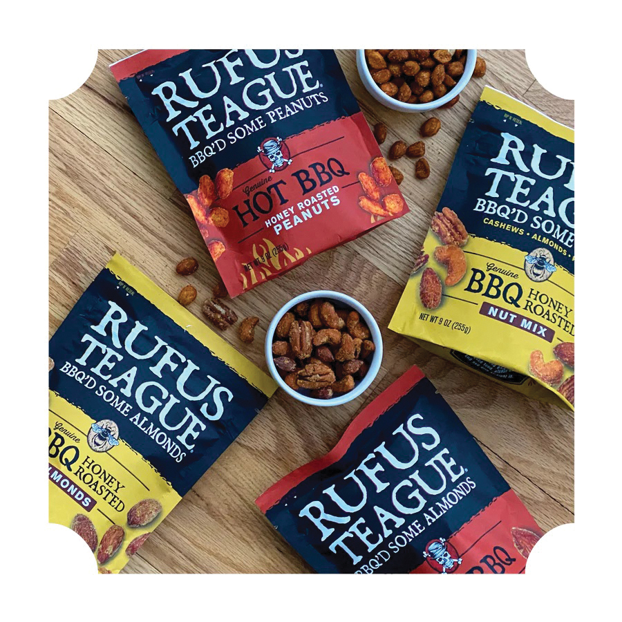 Rufus Teague 1704 Hot BBQ Almonds, 9 oz Pouch - 4