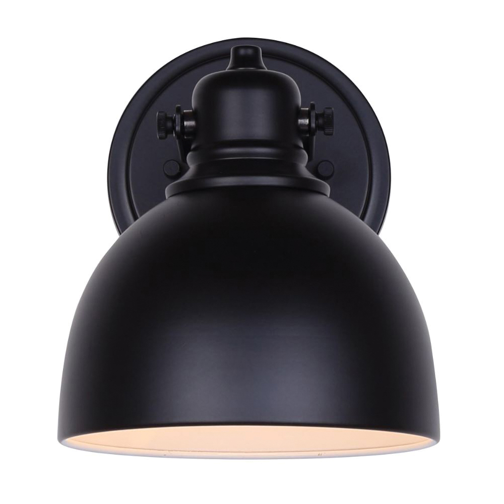 Polo Wall Sconce, Canarm, 1-Light, 9 in H, Matte Black - 3