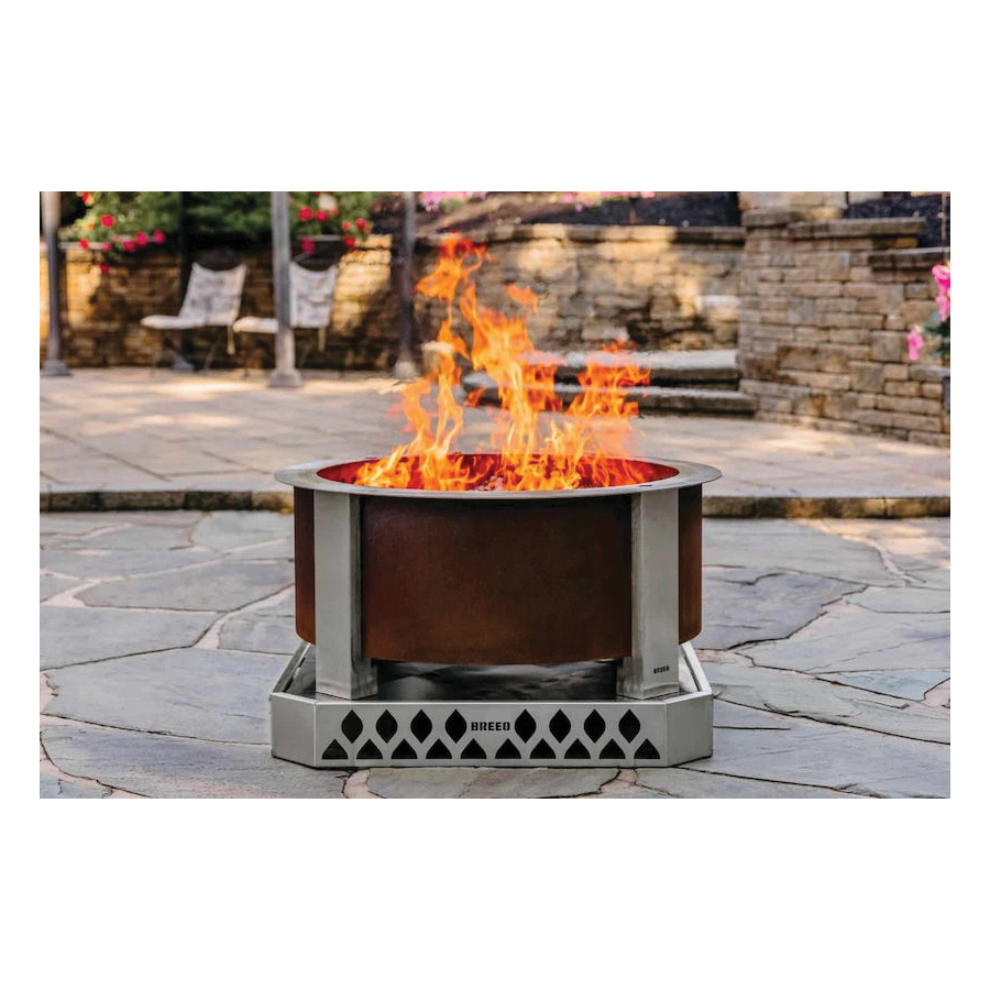 Breeo Base, Stainless Steel, For: X Series 24 Smokeless Fire Pit - 1