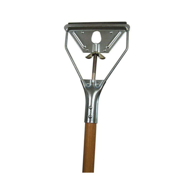 01204-NB Mop Stick, 54 in L, 1-1/8 in Connection, Janitor, Metal/Wood