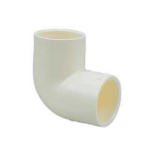 T00100J Pipe Elbow, 1/2 in, Slip, 90 deg Angle, CPVC, White, 10 Pk