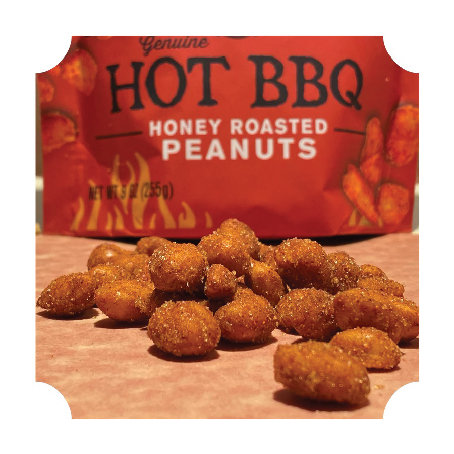 Rufus Teague 1702 Hot BBQ Peanuts, 9 oz Pouch - 2