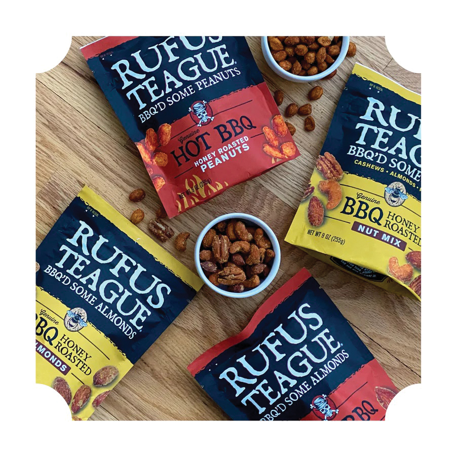 Rufus Teague 1702 Hot BBQ Peanuts, 9 oz Pouch - 4