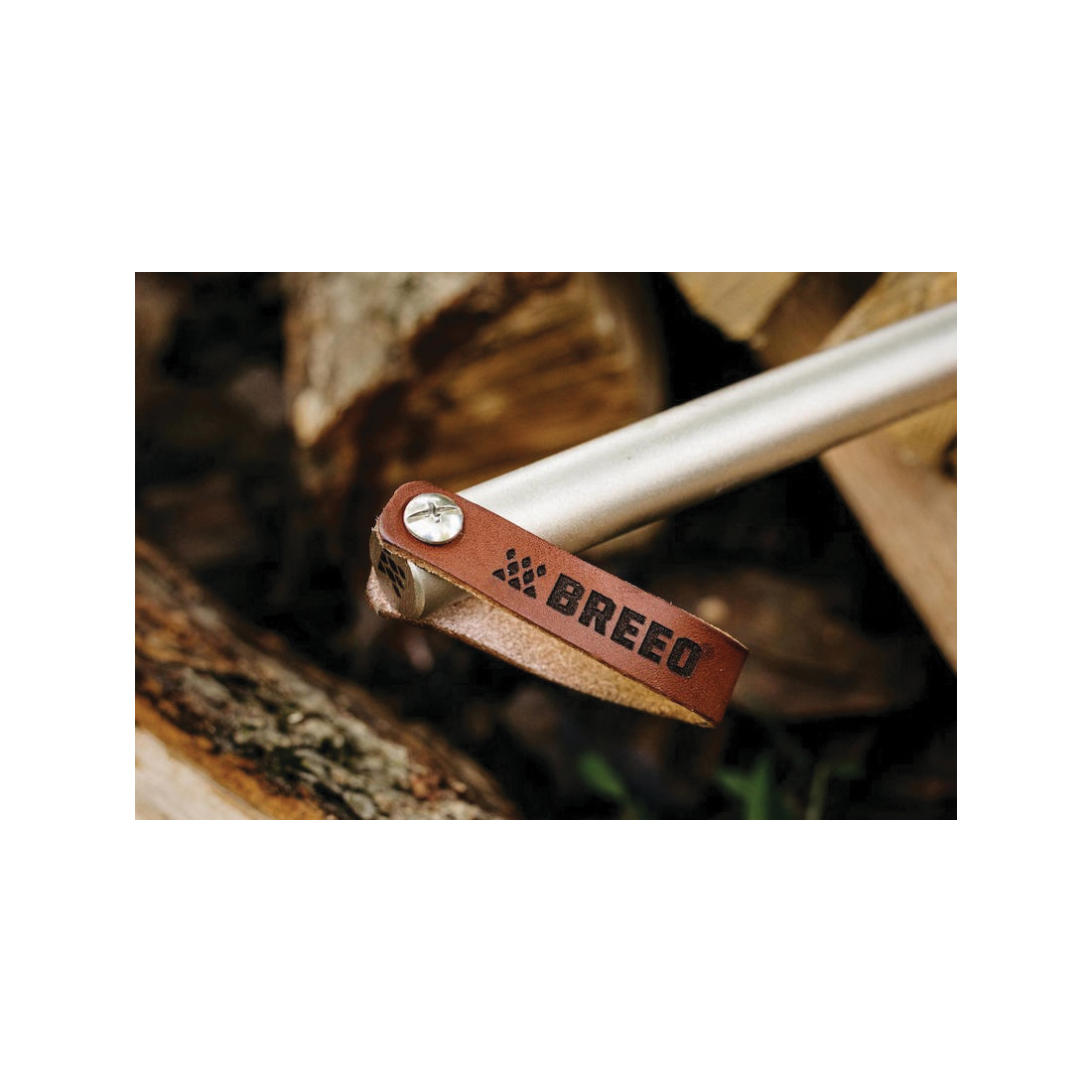 Fire Poker, Breeo, 40 in OAL, Stainless Steel, Silver - 3