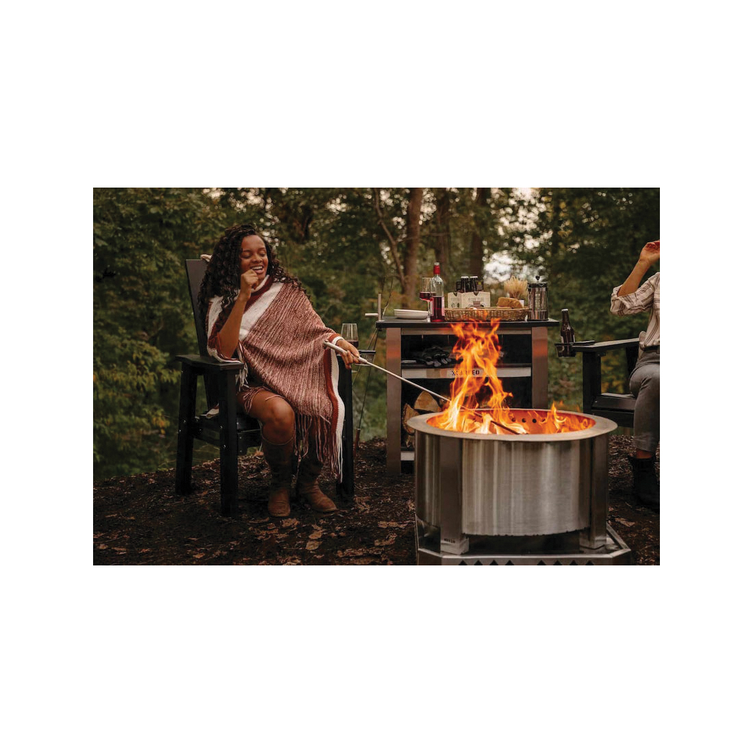 Fire Poker, Breeo, 40 in OAL, Stainless Steel, Silver - 4