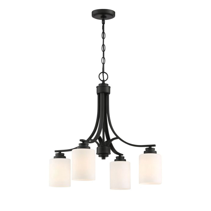 Bolden Chandelier, Craftmade, 4-Light, Black - 2