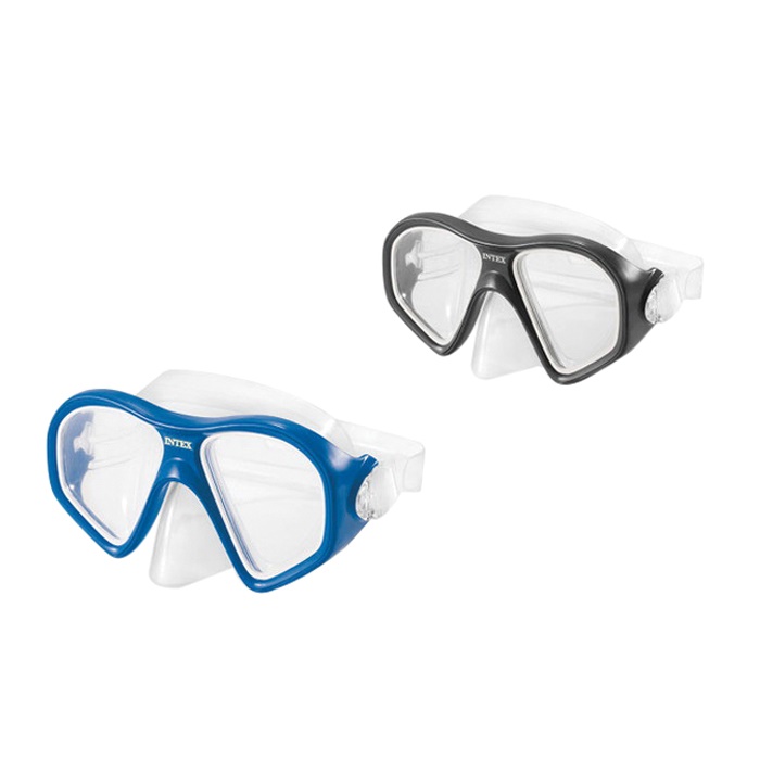 Intex 55977E Reef Rider Swim Mask, 14 years and Up, Polycarbonate Lens, Thermoplastic Rubber Frame, Adjustable Strap