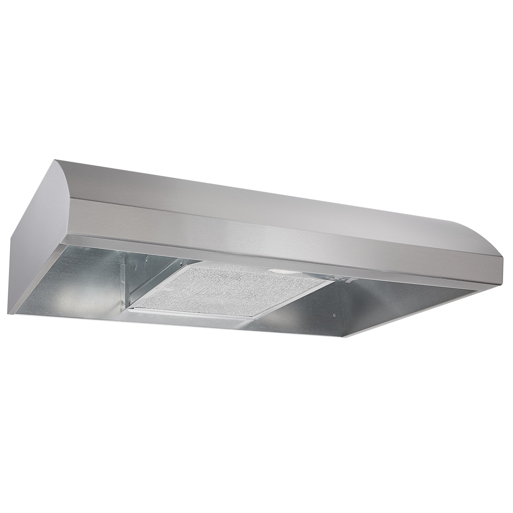 BXT1 BXT130SS Under-Cabinet Range Hood, 270 cfm, Convertible Built-In Vent, 30 in W, 18 in D, 6 in H, Steel