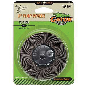 7005GA Flap Wheel, 3 in Dia, Coarse