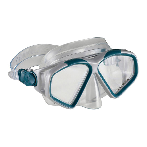 U.S.Divers Cozumel TX Series SC3161004L Mask and Snorkel Combo, Polycarbonate, Gray/Navy - 2