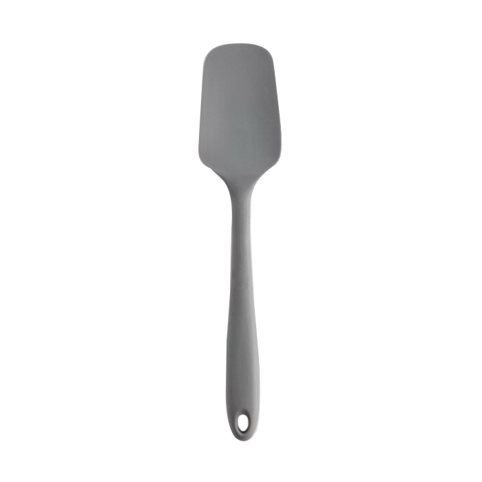 Mrs. Anderson's Baking 43639GRY Spoon Spatula, 2-1/4 in W Blade, 11 in OAL, Silicone Blade, Gray