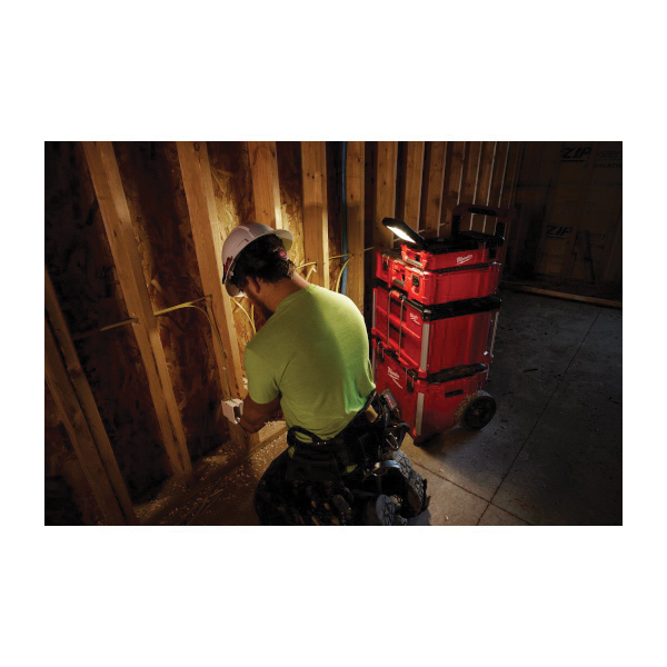 Milwaukee M12 PACKOUT Series 2356-20 Flood Light with USB Charging, 2.1 to 2 A, 12 V, Lithium-Ion Battery, 1-Lamp, Red - 2