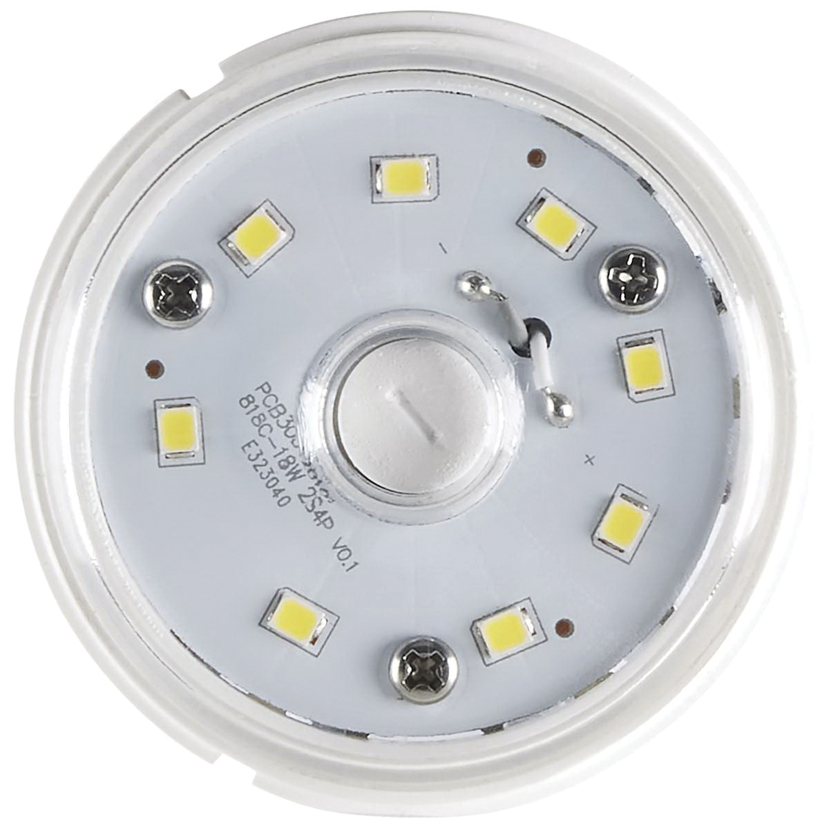 Satco S49390 LED Bulb, Corncob Lamp, E26 Medium Lamp Base, Clear, Natural, 5000 K Color Temp