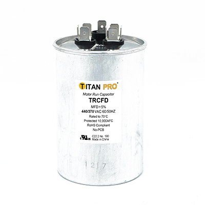 Capacitor, Titan Pro, 30+5 mfd, 370 to 440 V, Standard Blade Terminal - 2