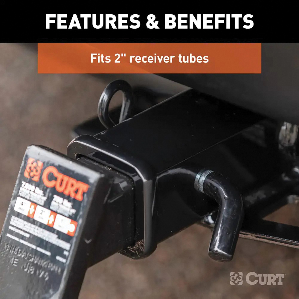 Hitch Pin and Clip, Curt, 2 in receiver, 5.88 in length - 4