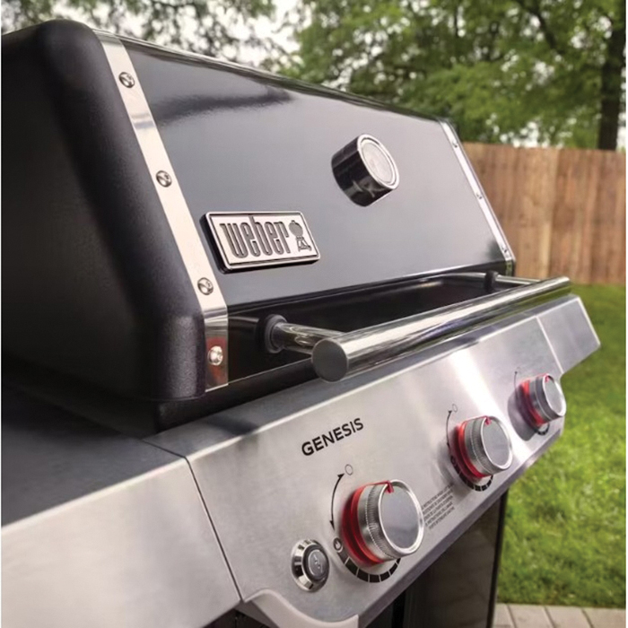 Weber 1500010 Gas Grill, 39,000 Btu, Liquid Propane, 3-Burner, 513 sq-in Primary Cooking Surface, Black - 2