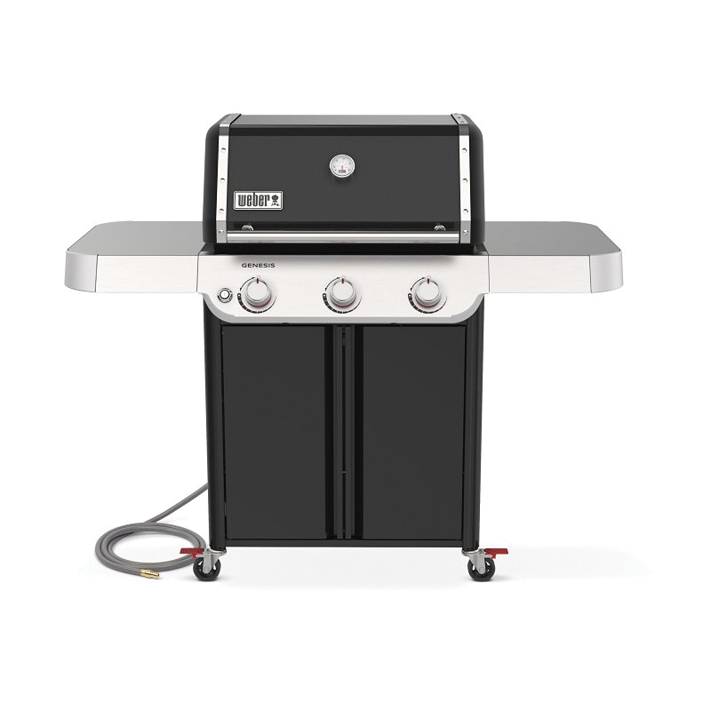 1500011 Gas Grill, 39,000 Btu, Natural Gas, 3-Burner, 513 sq-in Primary Cooking Surface, Black