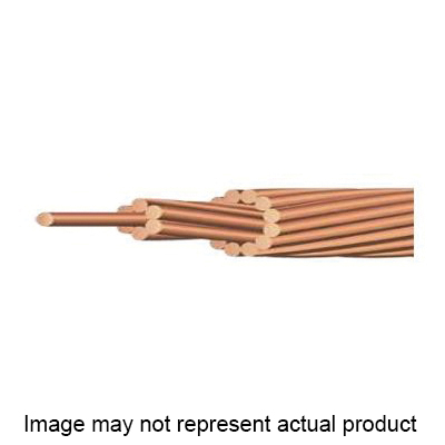 Bare Copper Wire, Southwire, 4 AWG Wire, Solid Wire, 15 ft L - 1