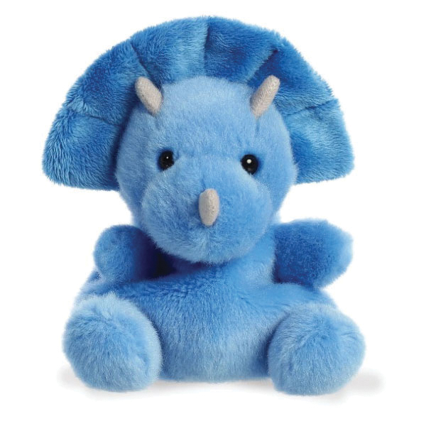 Aurora 33616 Aurora Palm Pals Series 33616 Tank Triceratops Toy, 5 in, All, Polyester, Blue - 1