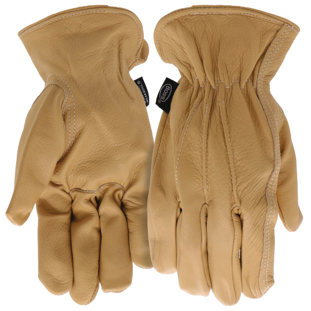B82011-WML Gloves, Women's, M/L, 7-1/8 to 8-3/8 in L, Ergonomic Keystone Thumb, Shirred Elastic Wrist Cuff, Natural