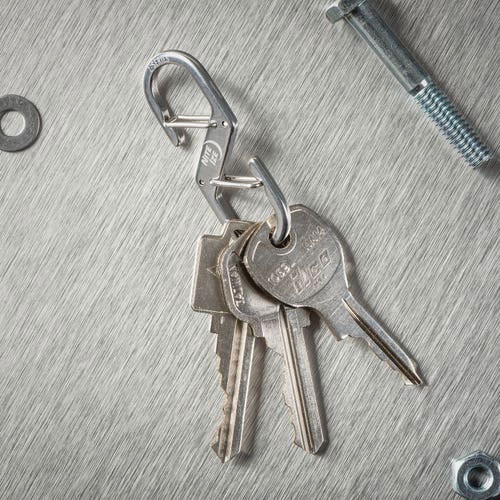 Nite Ize Z Series ZS3-11-2R6 Dual Carabiner, 0.96 in OAL, Stainless Steel - 1