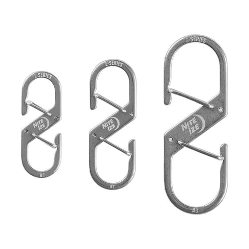 Nite Ize Z Series ZS3-11-2R6 Dual Carabiner, 0.96 in OAL, Stainless Steel - 2