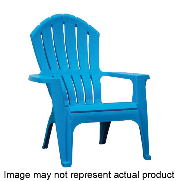 Adams RealComfort 8371-94-4702 Adirondack Chair, 30 in W, 34 in D, 37-1/2 in H, Polypropylene Seat, Resin Frame