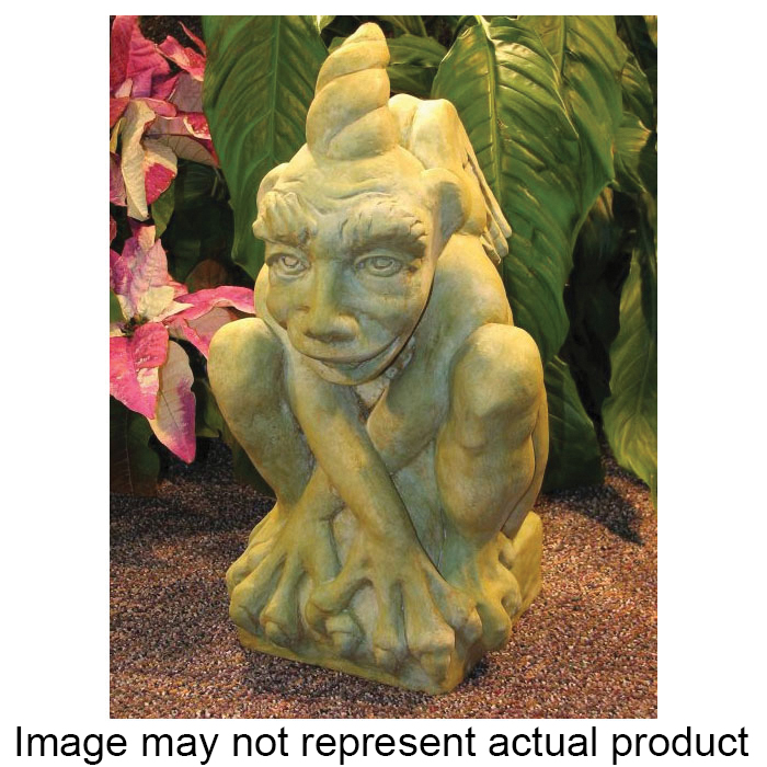NICHOLS BROS STONEWORKS GNGSJ Nichols Bros Stoneworks GNGSJ Garden Statue, 15-1/2 in H, St. John's Gargoyle - 1