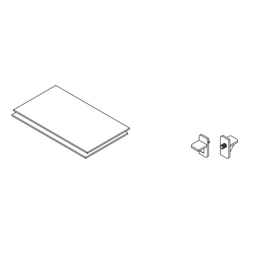 Shelf Kit for 18 in W Utility Cabinet, Aristokraft - 1
