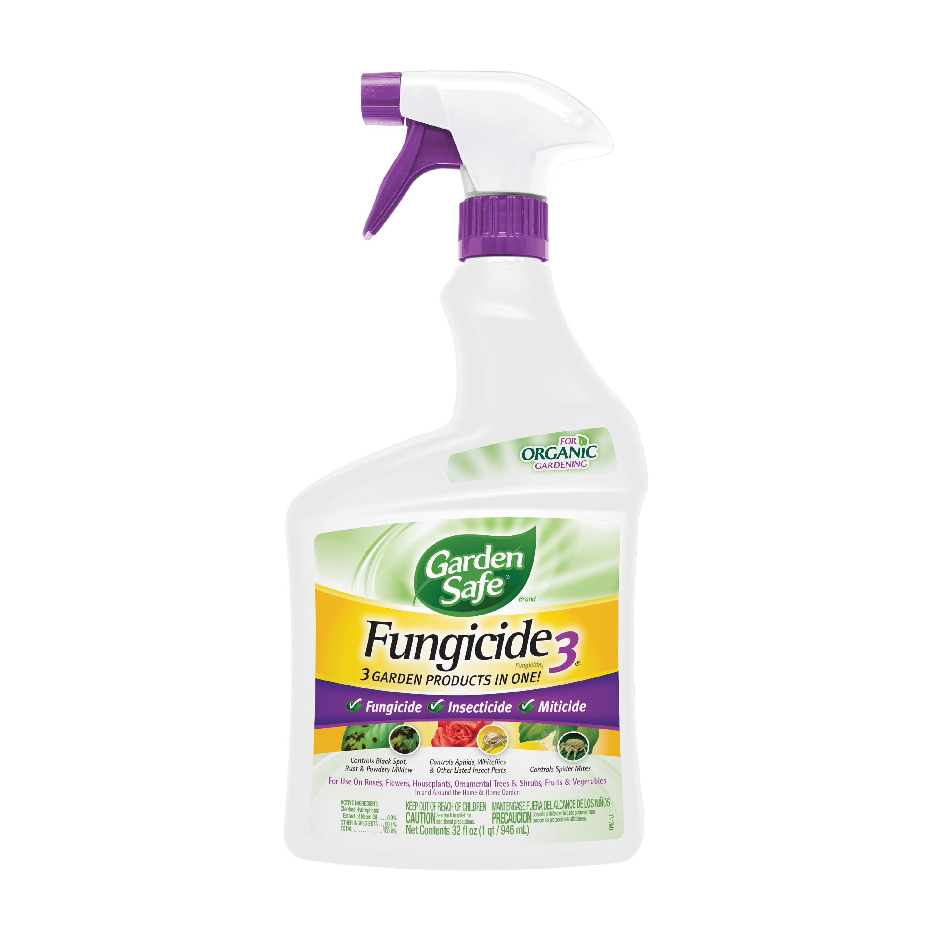 HG-93215 Ready-to-Use Fungicide, Liquid, Sour Garlic, Milky White, 32 fl-oz