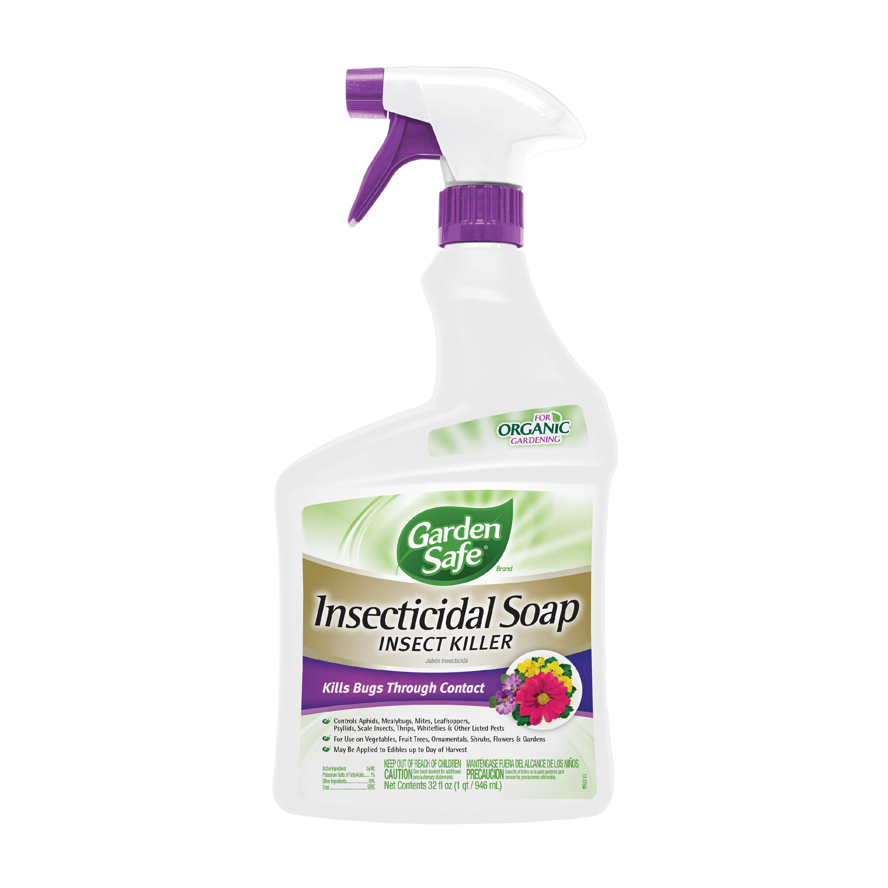 HG-93216 Ready-to-Use Insecticidal Soap Insect Killer, Liquid, Spray Application, 32 fl-oz