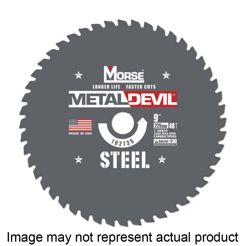 Metal Devil 102841 Circular Saw Blade, 14 in Dia, 1 in Arbor, 66-Teeth, Applicable Materials: Iron, Steel
