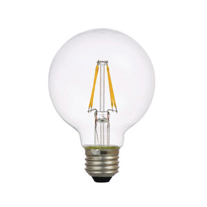 Natural 41332 LED Bulb, G25 Lamp, 40 W Equivalent, E26 Medium Lamp Base, Dimmable, Clear, Daylight Light