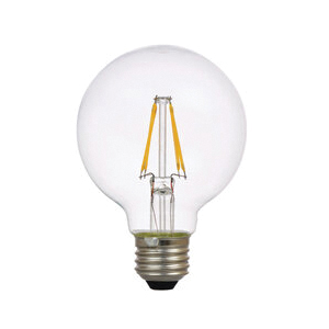 Natural 41334 LED Bulb, G25 Lamp, 60 W Equivalent, E26 Medium Lamp Base, Dimmable, Clear, Daylight Light