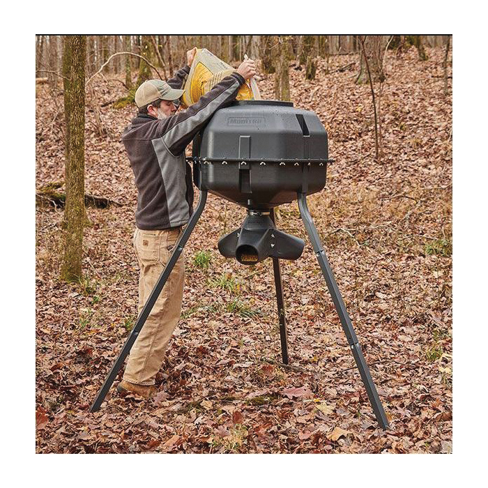 Moultrie MFG-15010 Deer Gravity Feeder, Gravity, 325 lb Hopper, Steel - 3