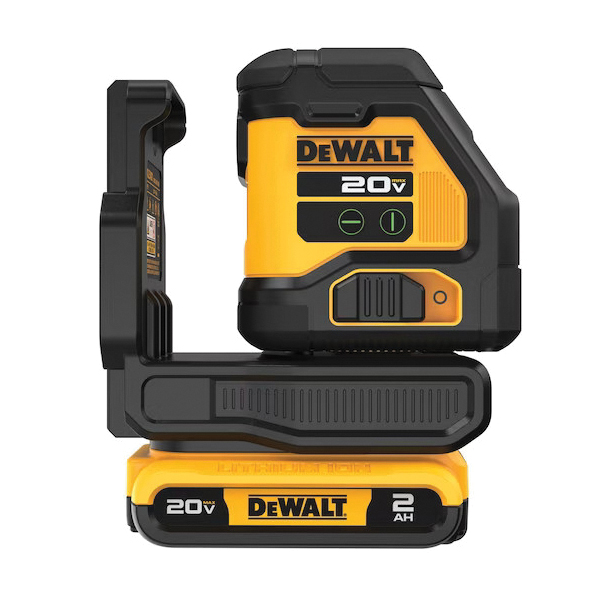 DCLE34021D1 Cross Line Laser Kit, 180 ft, +/-1/8 in Accuracy, 2-Beam, Green Laser