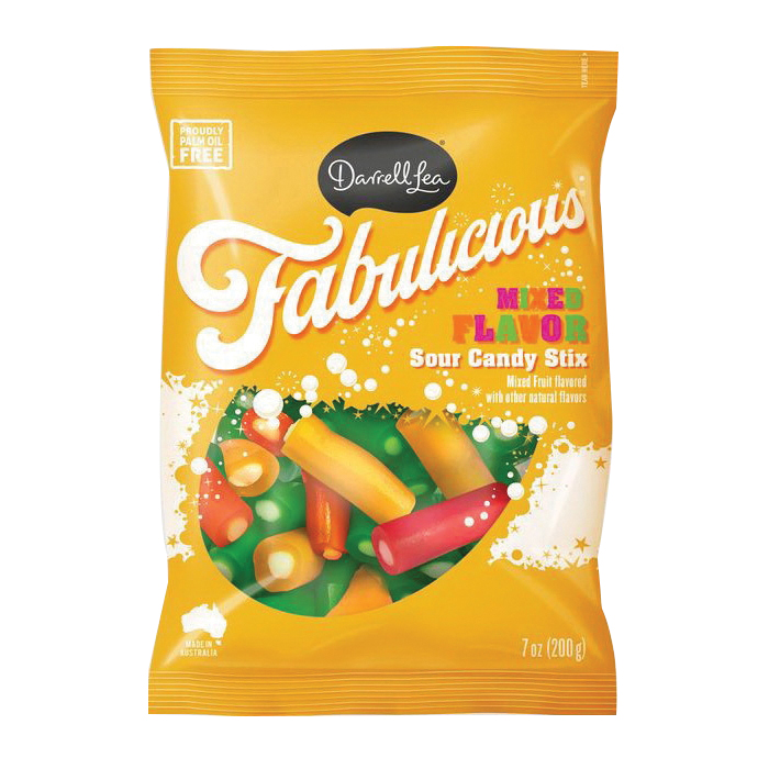 Darrell Lea 0754912 Darrell Lea 0754912 Sour Candy Stix, Mixed, 7 oz, Bag - 1