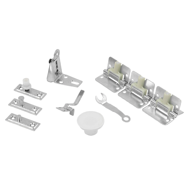 BF1700-03600-BW Hardware Track Set, 36 in L Track, Steel, For: 3/4 to 1-3/4 in THK Bi-Fold Doors